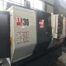[]两台哈斯ST30数控斜轨车床